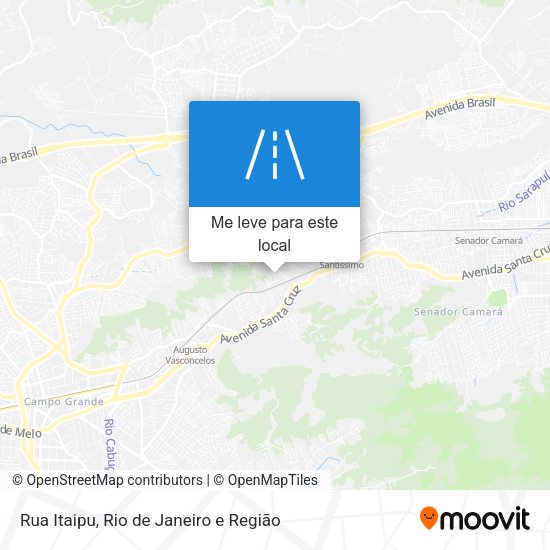 Rua Itaipu mapa
