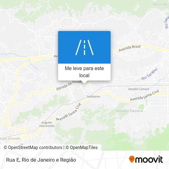 Rua E mapa