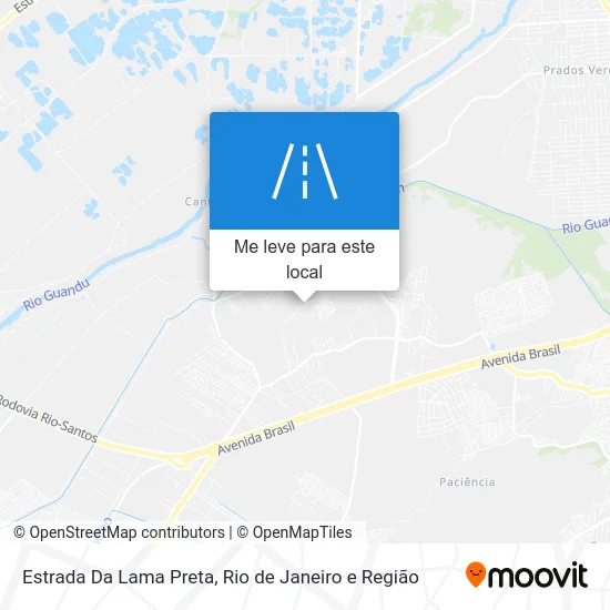 Estrada Da Lama Preta mapa