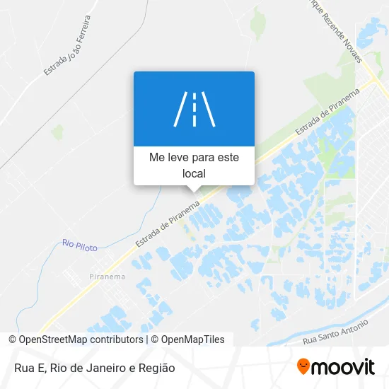 Rua E mapa