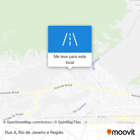 Rua A mapa
