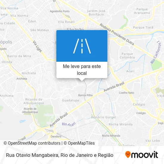 Rua Otavio Mangabeira mapa