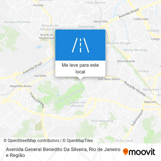 Avenida General Benedito Da Silveira mapa