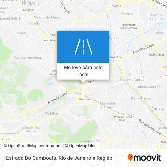 Estrada Do Camboatá mapa