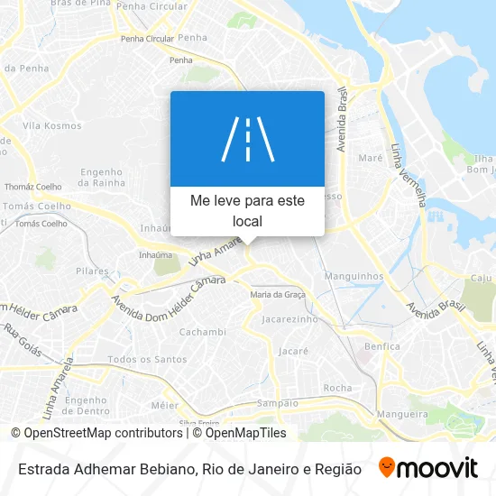 Estrada Adhemar Bebiano mapa