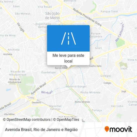 Avenida Brasil mapa