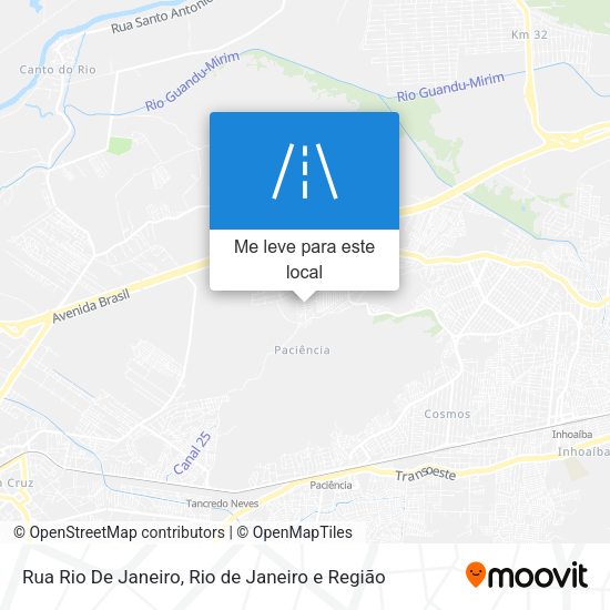 Rua Rio De Janeiro mapa