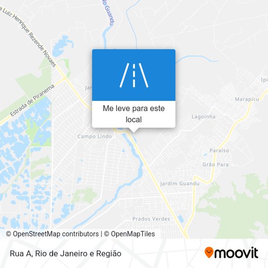 Rua A mapa
