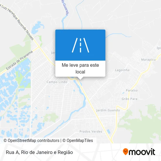 Rua A mapa