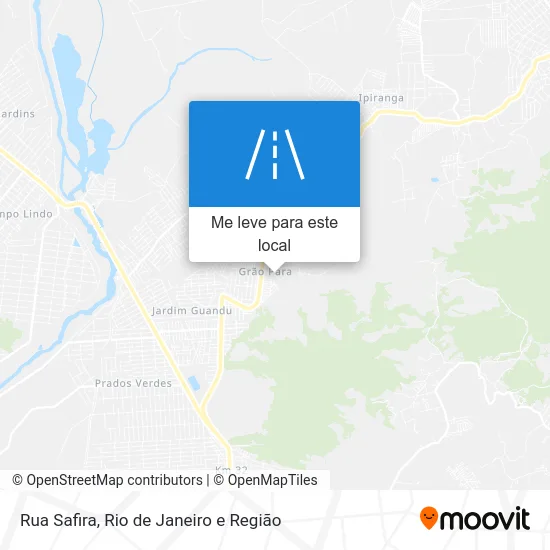 Rua Safira mapa