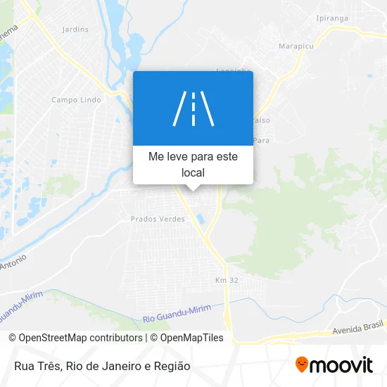 Rua Três mapa