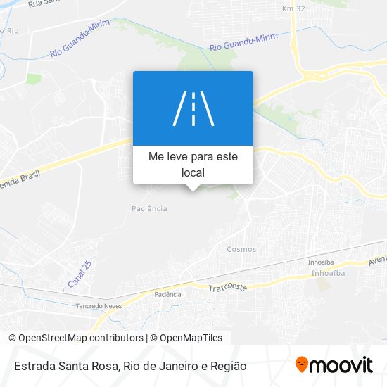 Estrada Santa Rosa mapa
