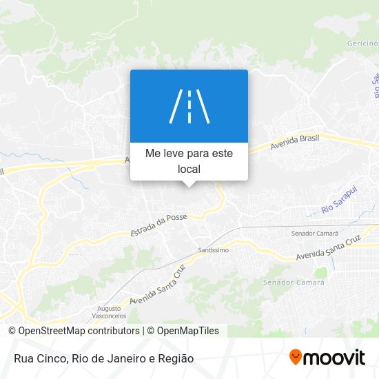 Rua Cinco mapa