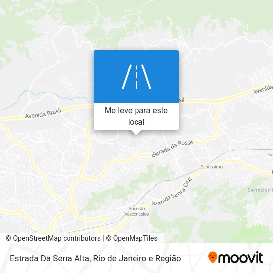 Estrada Da Serra Alta mapa