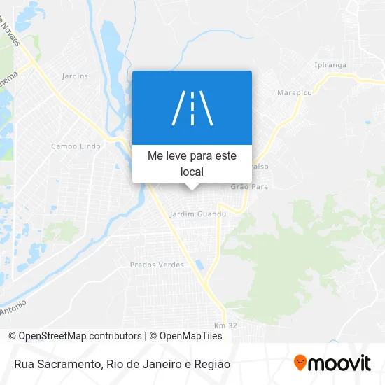 Rua Sacramento mapa