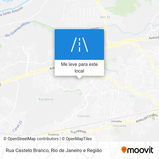 Rua Castelo Branco mapa