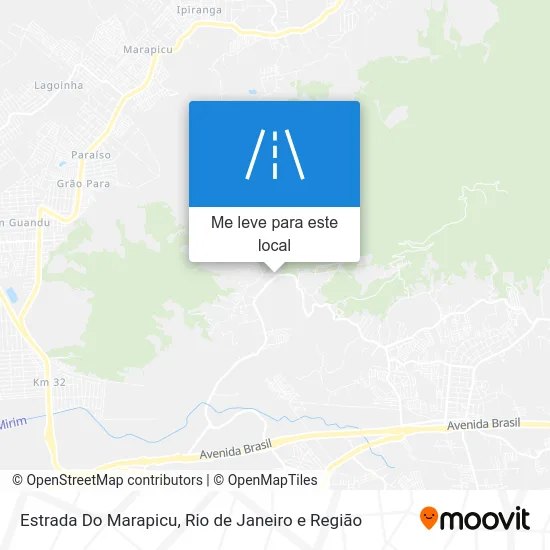 Estrada Do Marapicu mapa