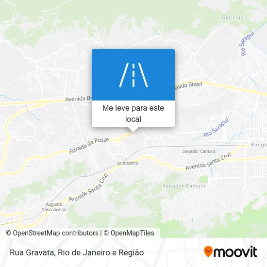 Rua Gravata mapa