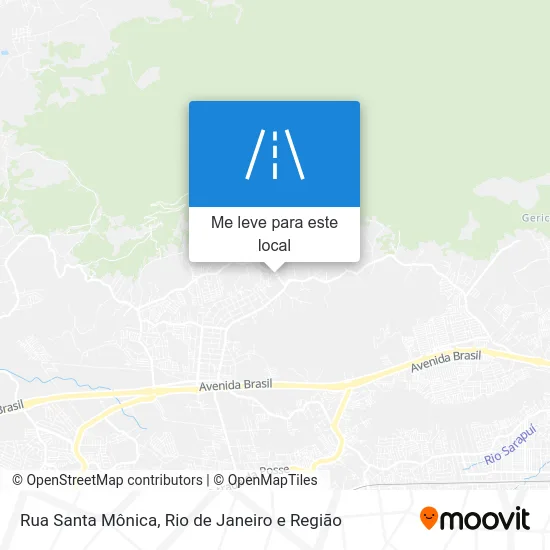 Rua Santa Mônica mapa