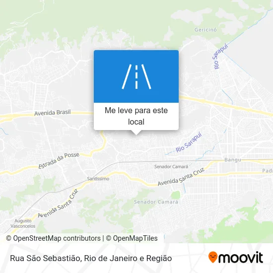 Rua São Sebastião mapa