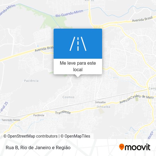 Rua B mapa