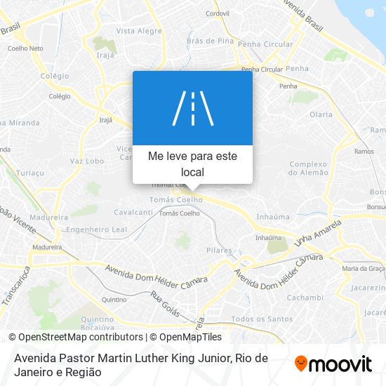 Avenida Pastor Martin Luther King Junior mapa