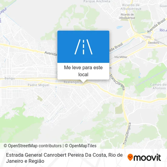 Estrada General Canrobert Pereira Da Costa mapa