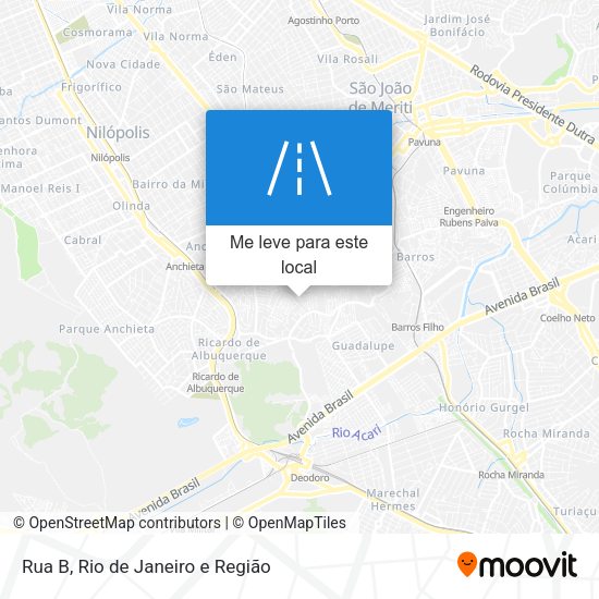 Rua B mapa