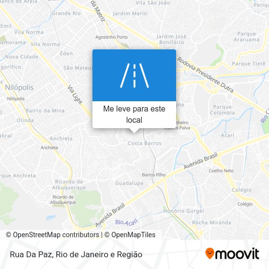 Rua Da Paz mapa