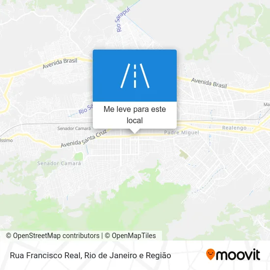 Rua Francisco Real mapa