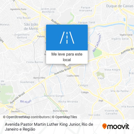 Avenida Pastor Martin Luther King Junior mapa