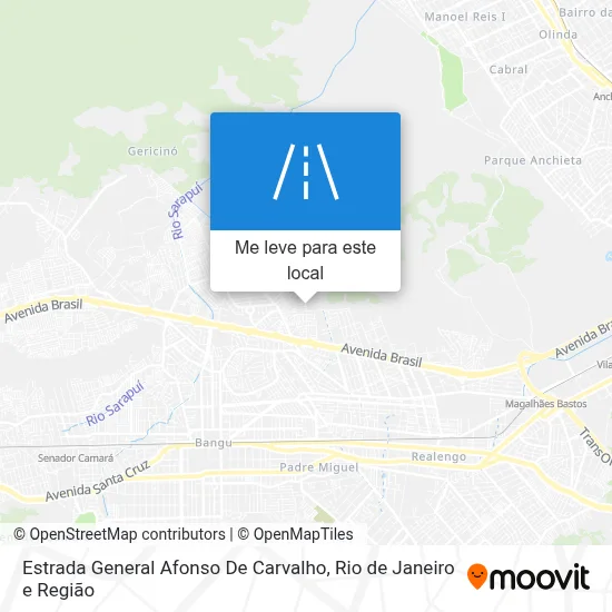 Estrada General Afonso De Carvalho mapa
