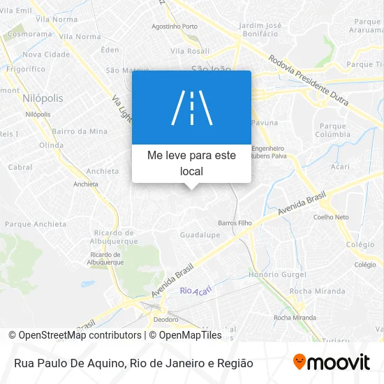 Rua Paulo De Aquino mapa