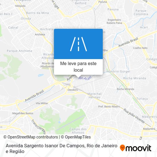 Avenida Sargento Isanor De Campos mapa