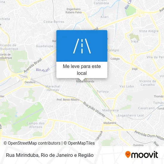 Rua Mirinduba mapa