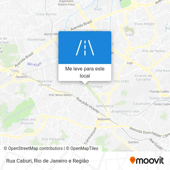 Rua Caburi mapa