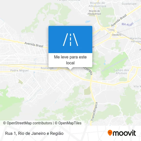 Rua 1 mapa