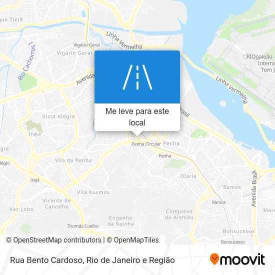 Rua Bento Cardoso mapa