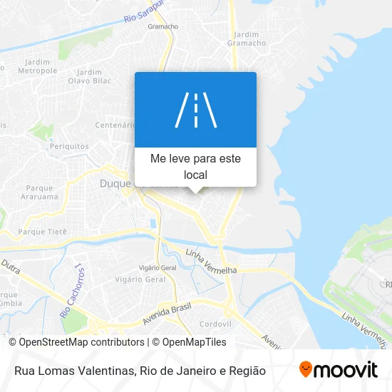 Rua Lomas Valentinas mapa