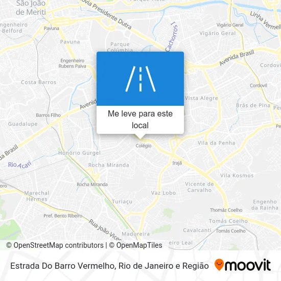 Estrada Do Barro Vermelho mapa