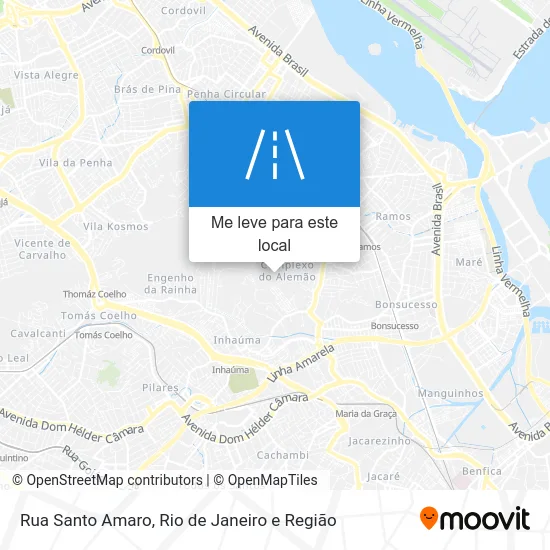 Rua Santo Amaro mapa