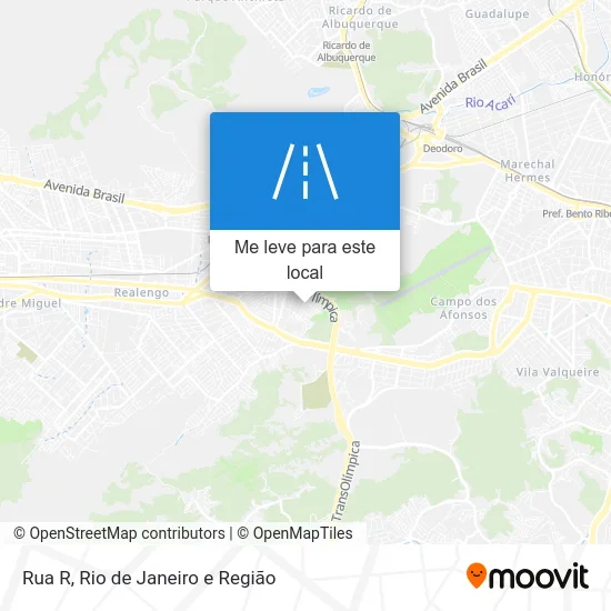 Rua R mapa
