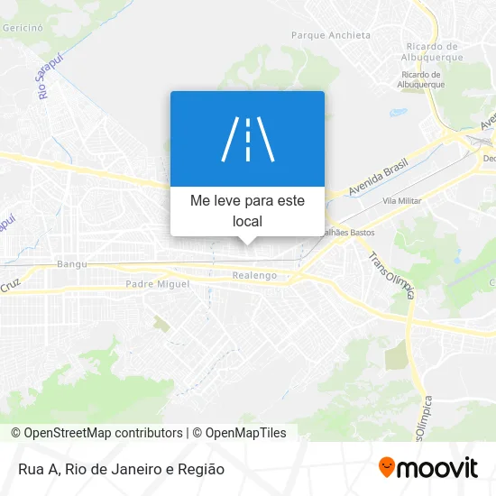 Rua A mapa