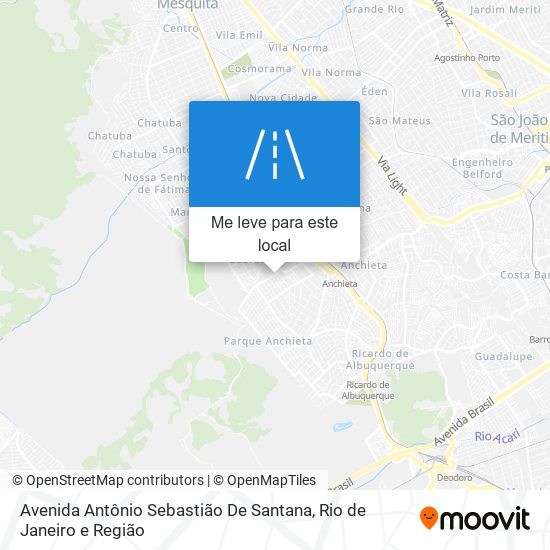 Avenida Antônio Sebastião De Santana mapa