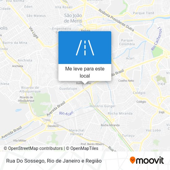 Rua Do Sossego mapa
