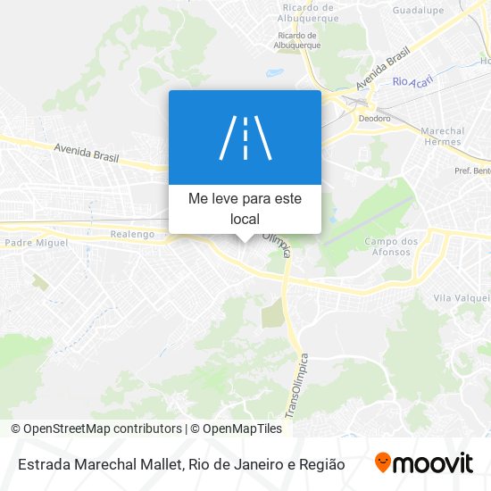 Estrada Marechal Mallet mapa