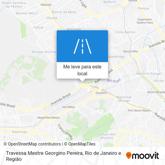 Travessa Mestre Georgino Pereira mapa