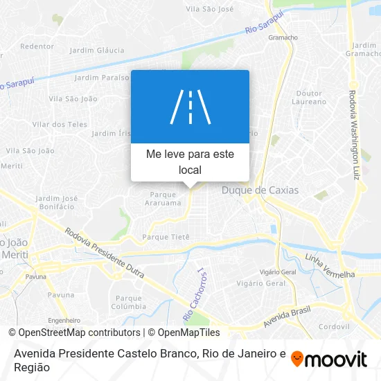 Avenida Presidente Castelo Branco mapa