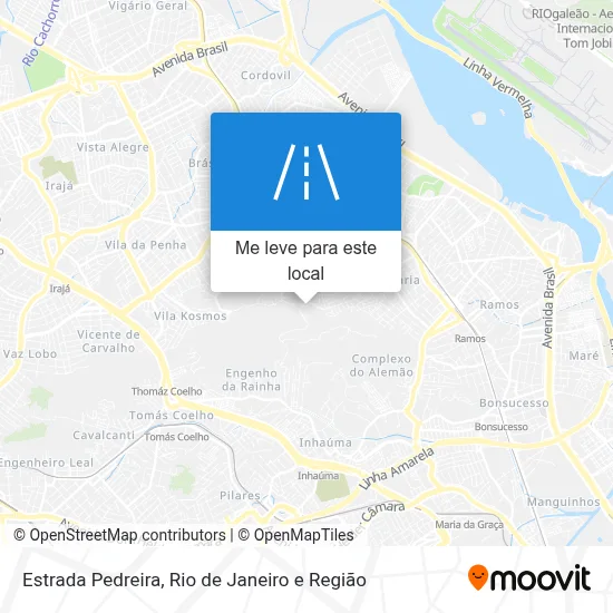 Estrada Pedreira mapa