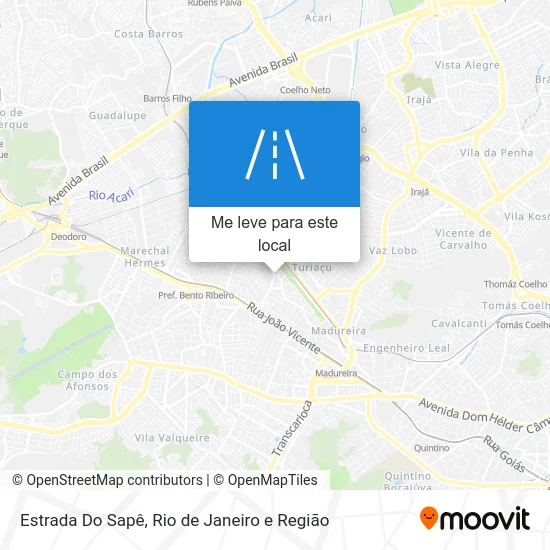 Estrada Do Sapê mapa